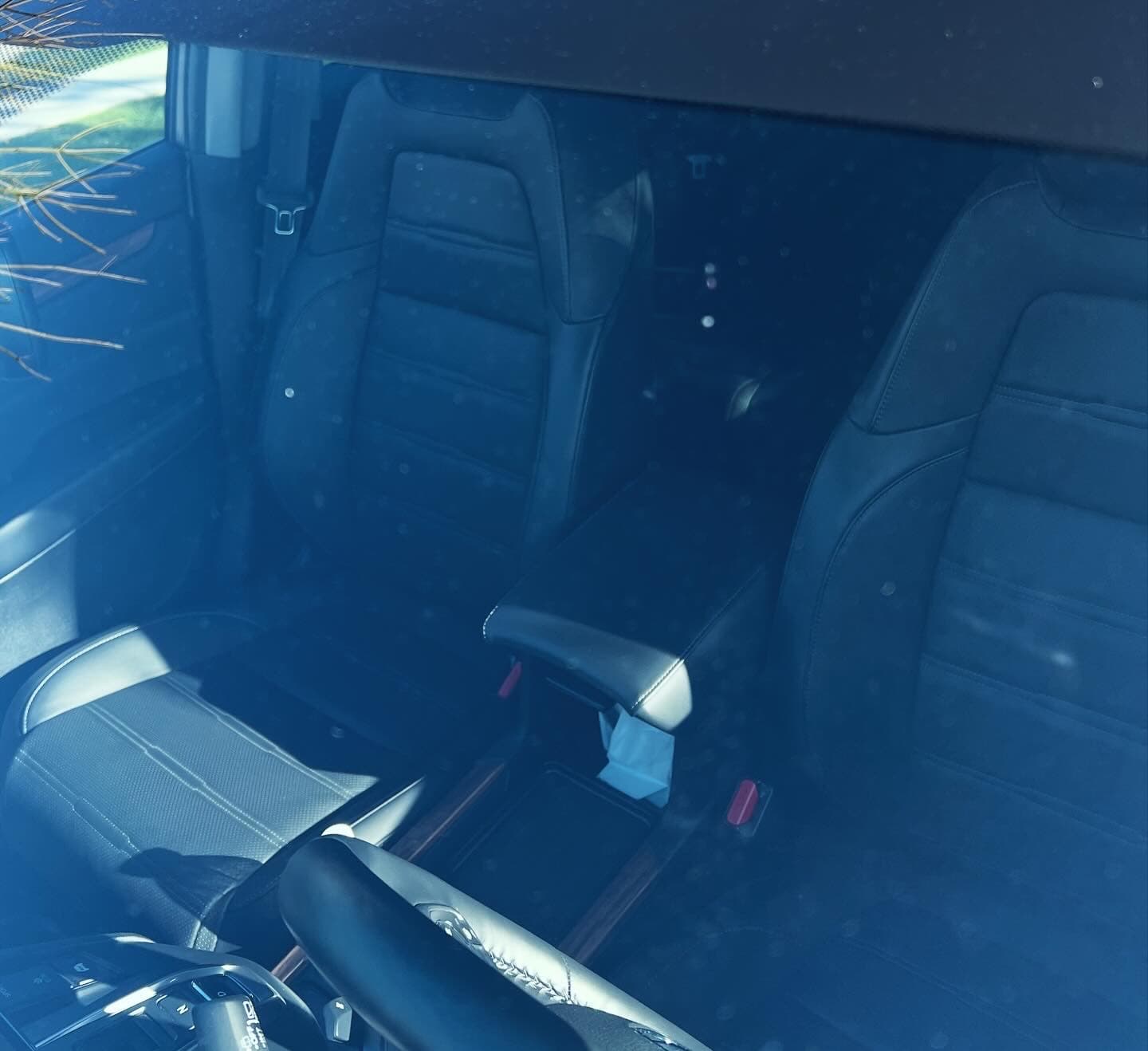 Windshield repair result — after