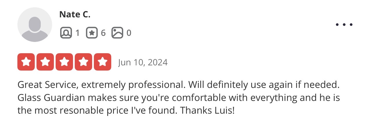 Glass Guardian customer review 7